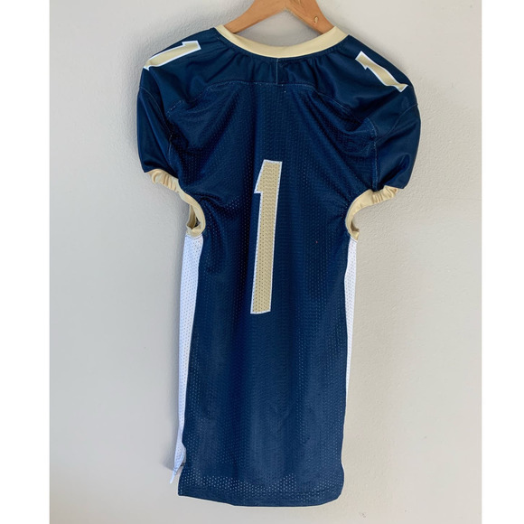 ADIDAS Rebel 1 White ad Navy‎ Football T-Shirt - Picture 2 of 4